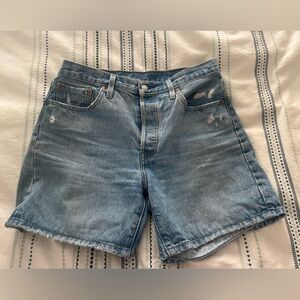 Levi’s 501 denim shorts distressed size 29 vintage